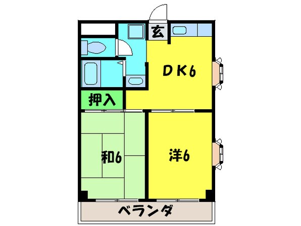 サンハイムモリの物件間取画像